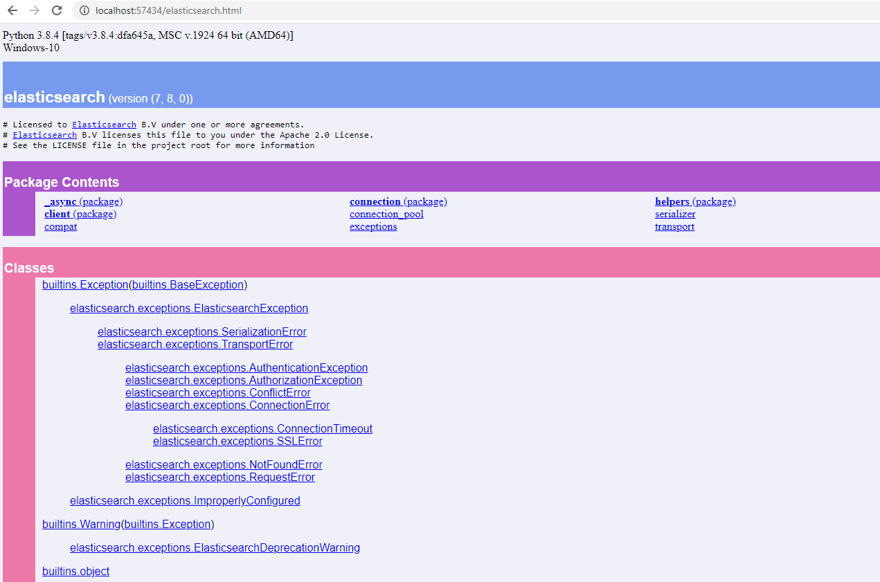 以 elasticsearch 文档为例